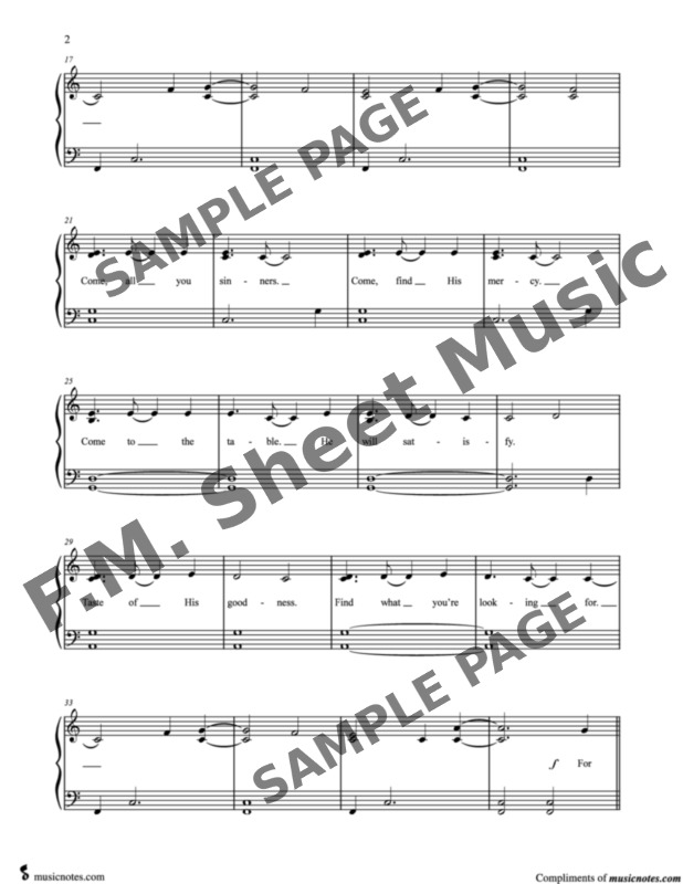 God So Loved (Easy Piano) By We the Kingdom - F.M. Sheet Music - Pop ...